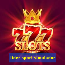 lider sport simulador